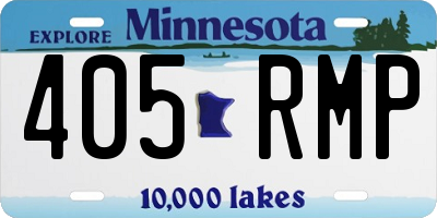 MN license plate 405RMP