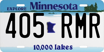 MN license plate 405RMR