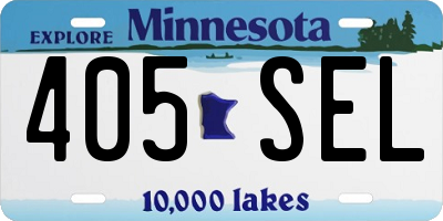 MN license plate 405SEL