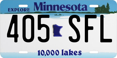 MN license plate 405SFL