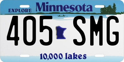 MN license plate 405SMG