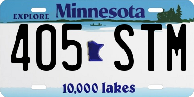 MN license plate 405STM