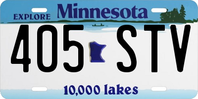 MN license plate 405STV