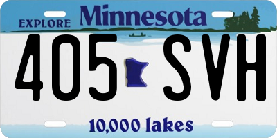 MN license plate 405SVH