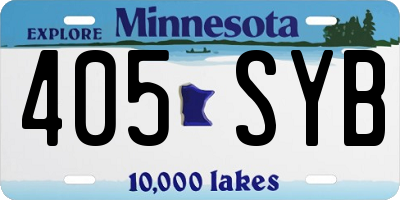 MN license plate 405SYB