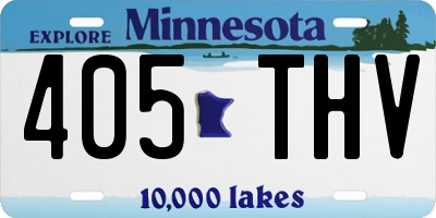 MN license plate 405THV