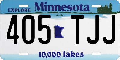 MN license plate 405TJJ