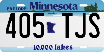 MN license plate 405TJS