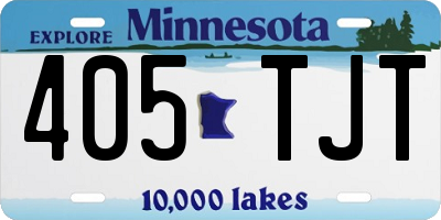 MN license plate 405TJT