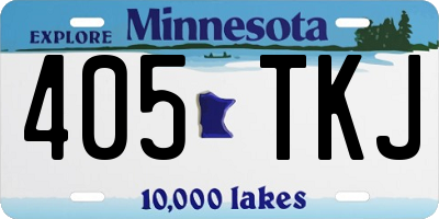 MN license plate 405TKJ