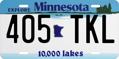 MN license plate 405TKL