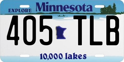 MN license plate 405TLB