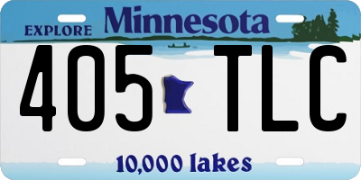 MN license plate 405TLC