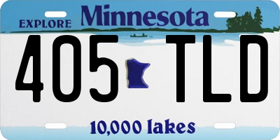 MN license plate 405TLD