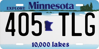 MN license plate 405TLG