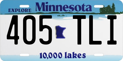 MN license plate 405TLI
