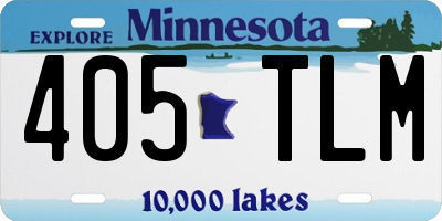 MN license plate 405TLM