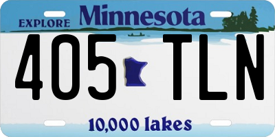 MN license plate 405TLN