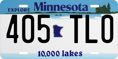 MN license plate 405TLO