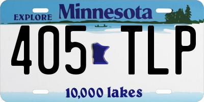 MN license plate 405TLP