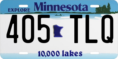 MN license plate 405TLQ
