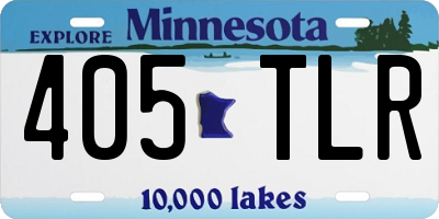 MN license plate 405TLR