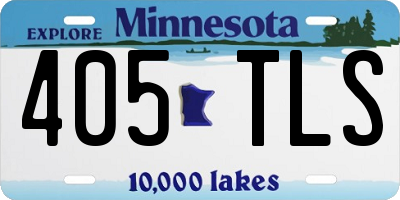 MN license plate 405TLS