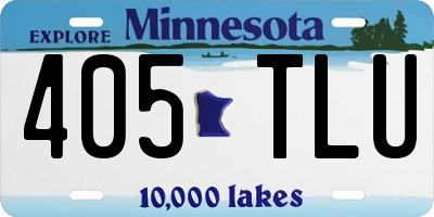 MN license plate 405TLU