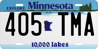 MN license plate 405TMA