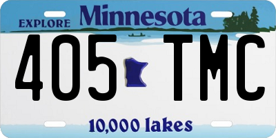 MN license plate 405TMC
