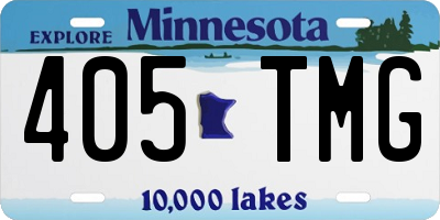 MN license plate 405TMG