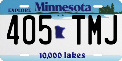 MN license plate 405TMJ