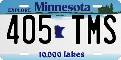 MN license plate 405TMS