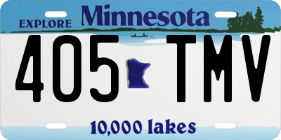 MN license plate 405TMV