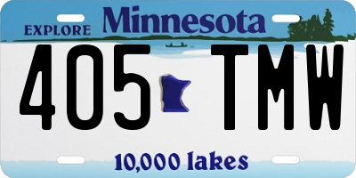 MN license plate 405TMW