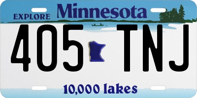 MN license plate 405TNJ