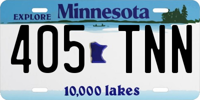MN license plate 405TNN