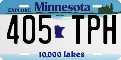 MN license plate 405TPH