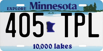 MN license plate 405TPL