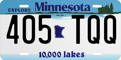 MN license plate 405TQQ
