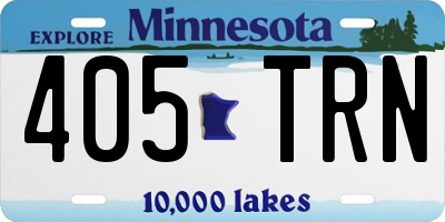 MN license plate 405TRN