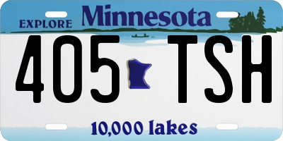 MN license plate 405TSH