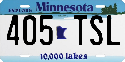 MN license plate 405TSL