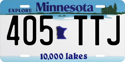 MN license plate 405TTJ
