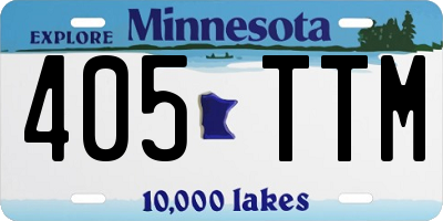 MN license plate 405TTM