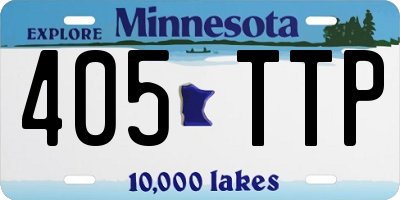 MN license plate 405TTP