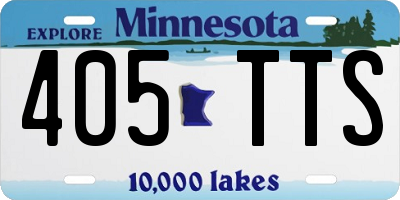 MN license plate 405TTS
