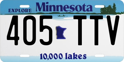 MN license plate 405TTV