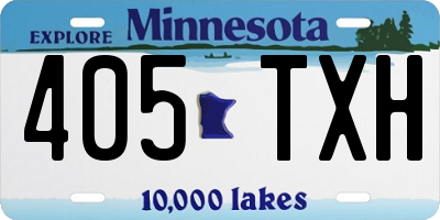 MN license plate 405TXH