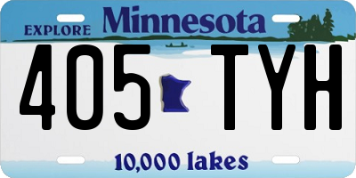 MN license plate 405TYH